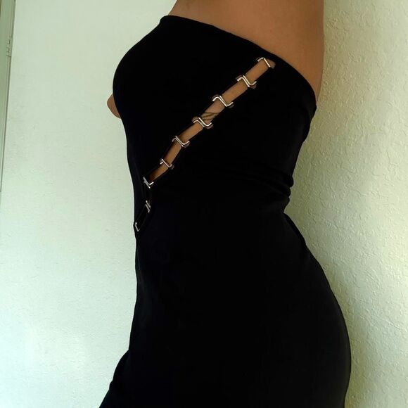 Vintage Express strapless mini dress - Picture 3 of 6